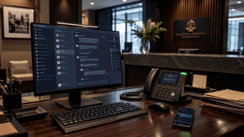 AI answering client intake calls and messages instantly across every channel
